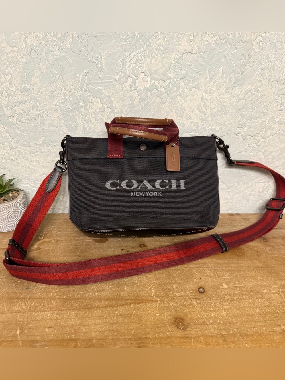 Coach Black Canvas Tote - Picture 11 of 16